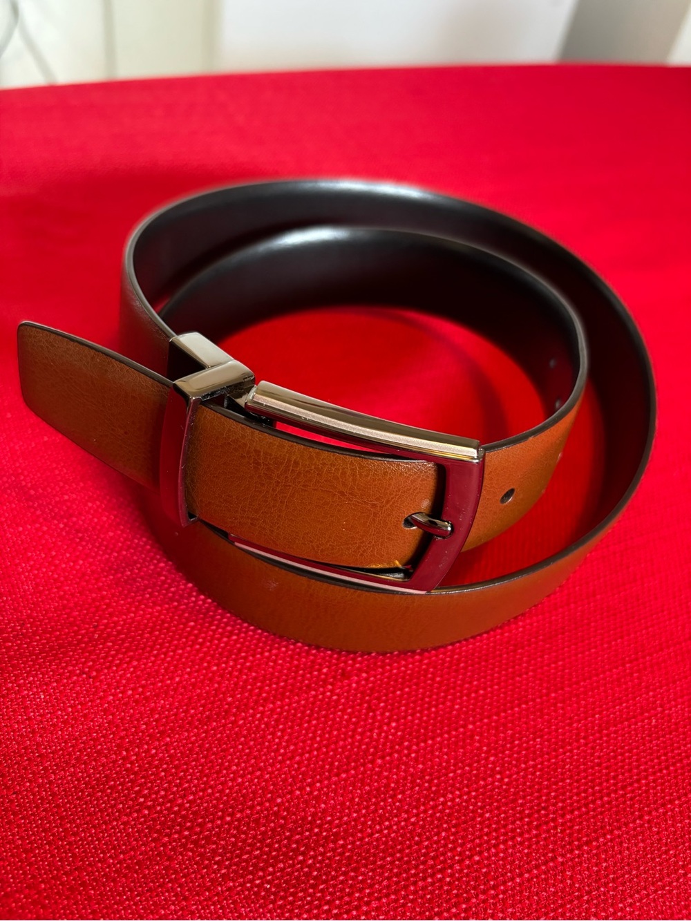 Men's belts Leather FLX Brown size 34/85 H86
